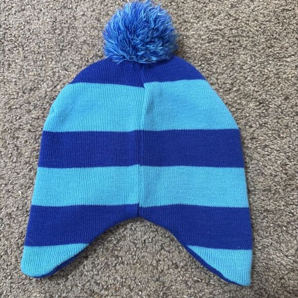 Thomas The Tank Engine Beanie Cap Winter Stocking Hat Blue/Red Knit Boys One Sz - Picture 6 of 6